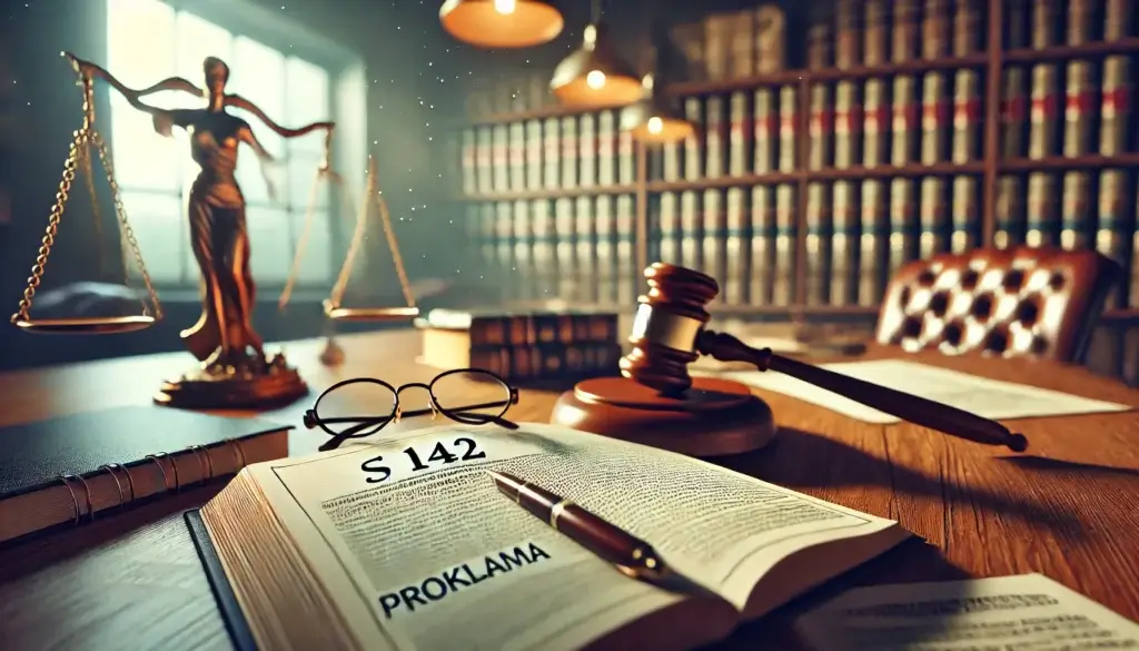 Arveloven § 142: Kunngjøring av frist for å melde krav (proklama) ved offentlig skifte