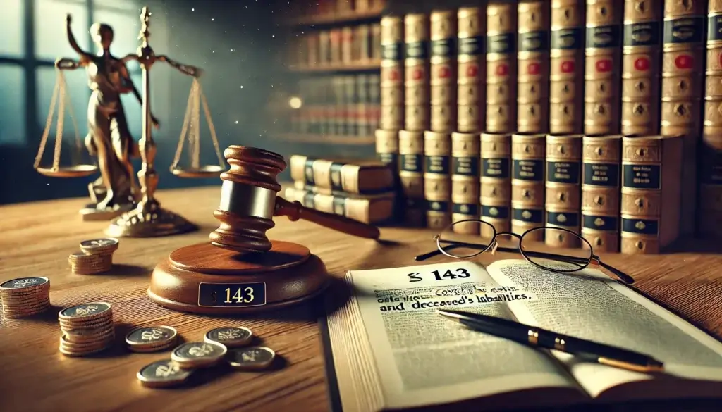 Arveloven § 143: Dekning av boets og arvelaterens forpliktelser